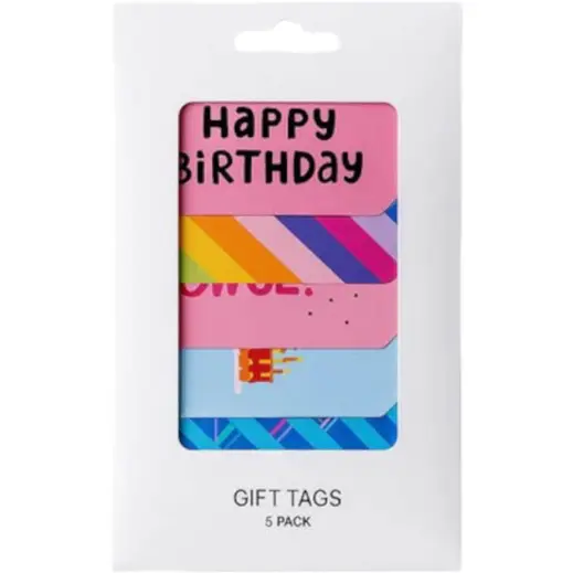 Birthday Gift Tags (Pack Of 5) Pack